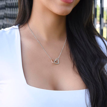 To My Sister - Always Us - Interlocking Hearts Necklace